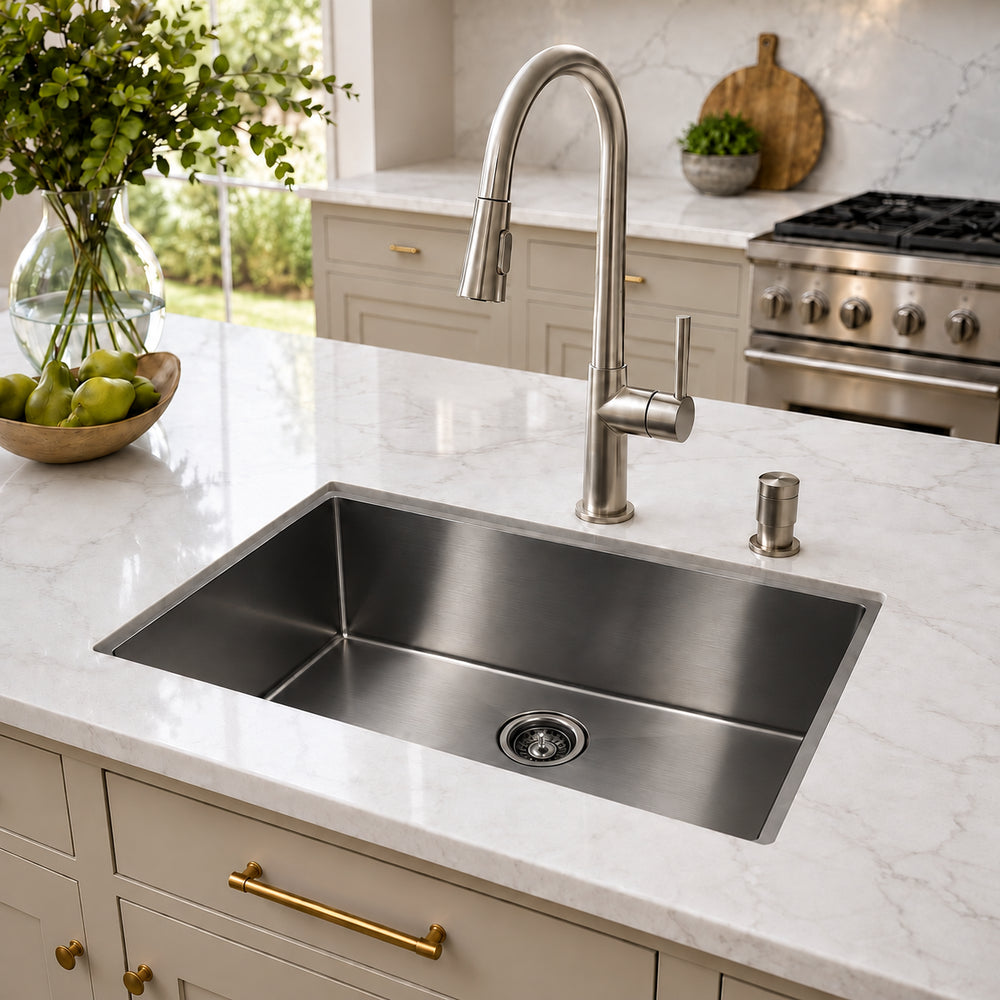 32" Undermount Single Bowl Kitchen Sink