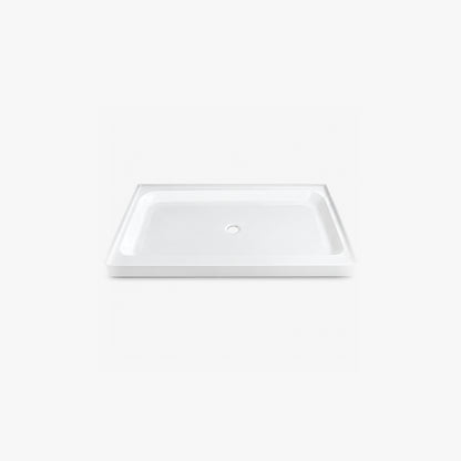 60" X 32" Double Threshold Showerbase Center Drain