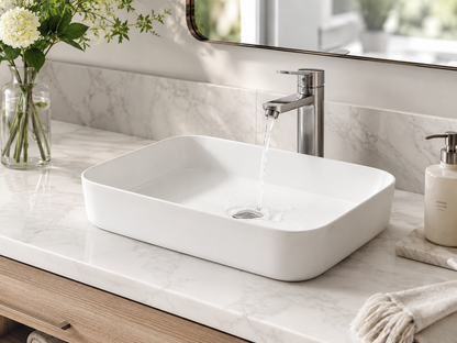 20" Rectangular Vessel Bathroom Sink