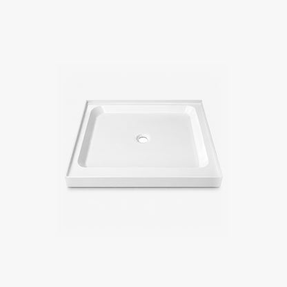 Receveur de douche à double seuil 32" X 32" avec drain central