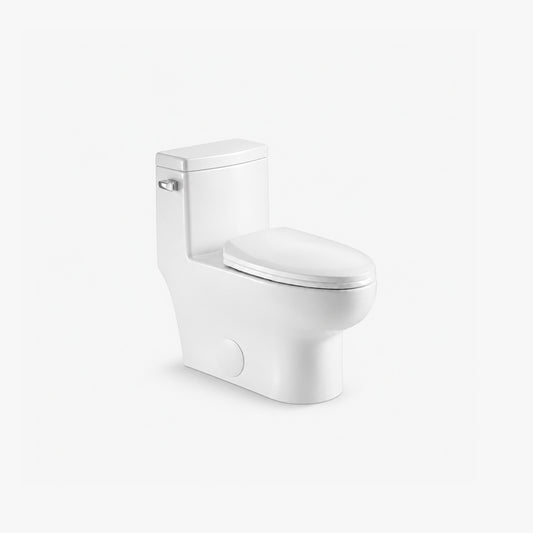 Toilette allongée monobloc