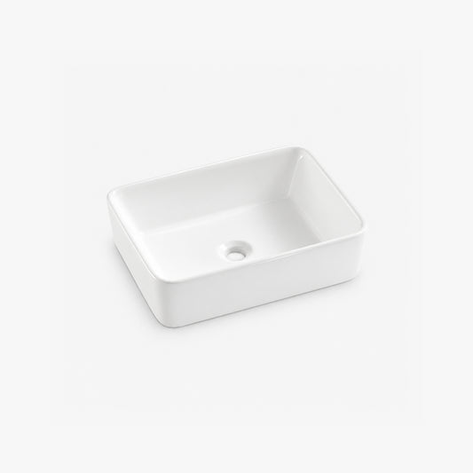 Lavabo de salle de bain rectangulaire de 19 po
