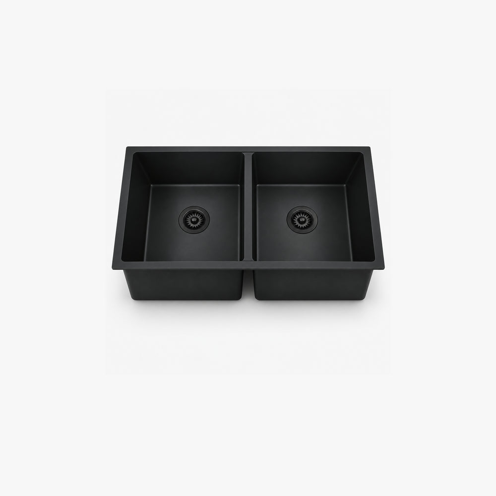 32" Undermount Double Bowl Kitchen Sink