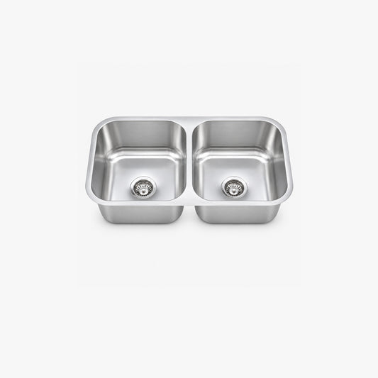 32" Undermount Double Bowl Kitchen Sink