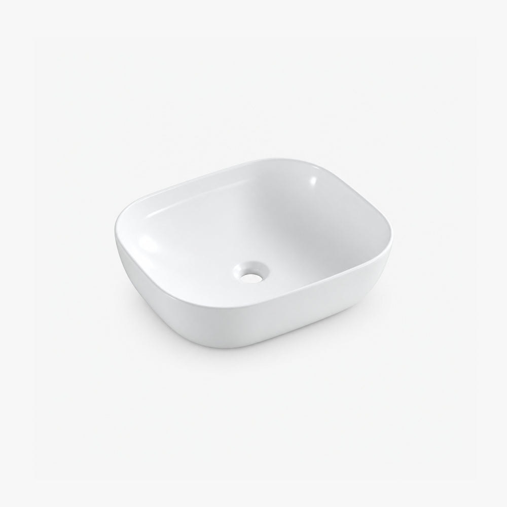 Lavabo de salle de bain rectangulaire de 20 po à poser