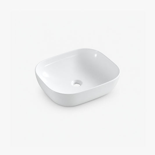 Lavabo de salle de bain rectangulaire de 20 po à poser