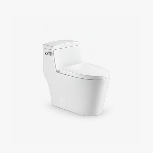 Toilette allongée monobloc