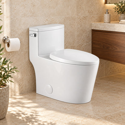 One Piece Elongated Toilet