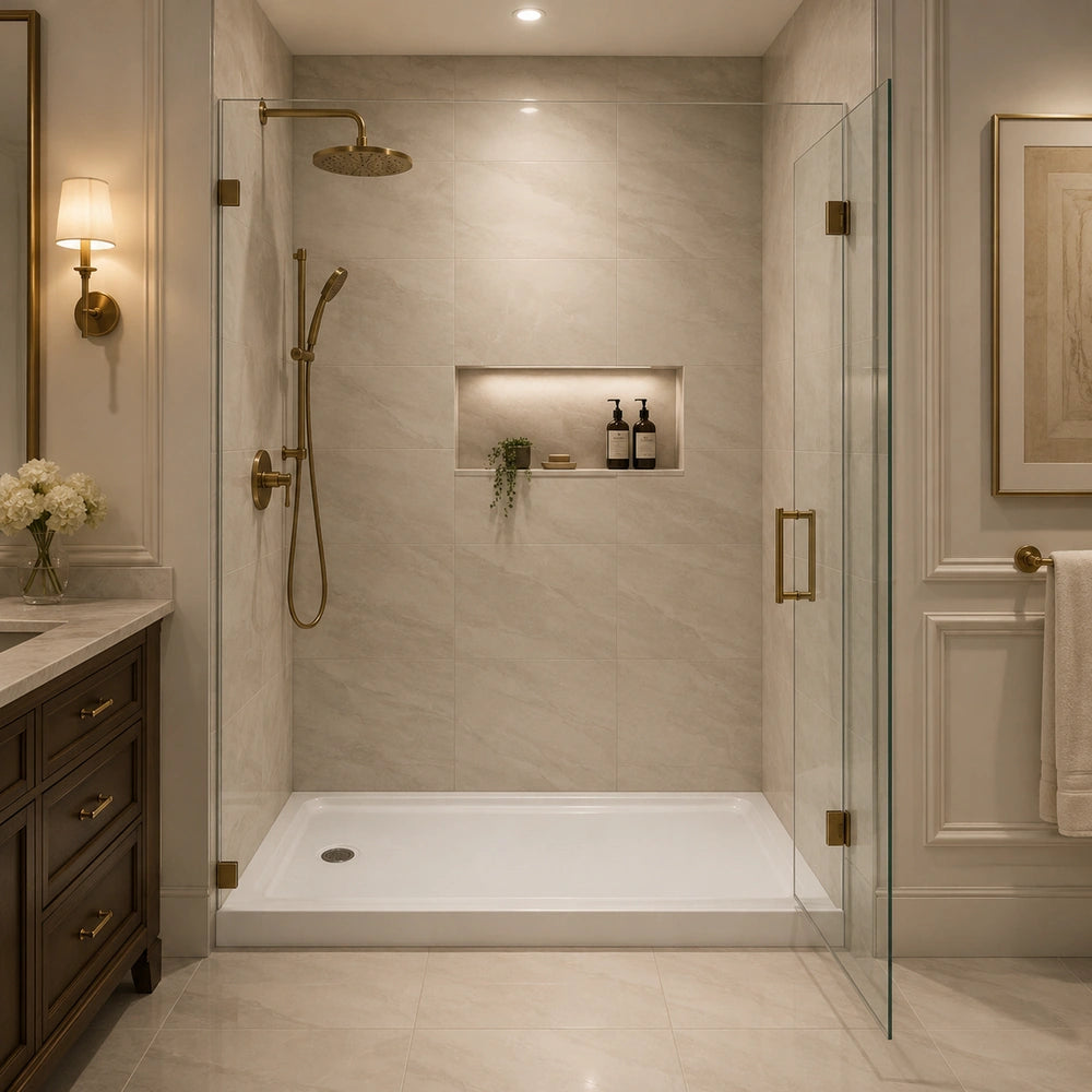 54" X 30" Showerbase Left Drain