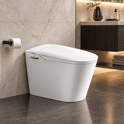 Toilette intelligente allongée monobloc