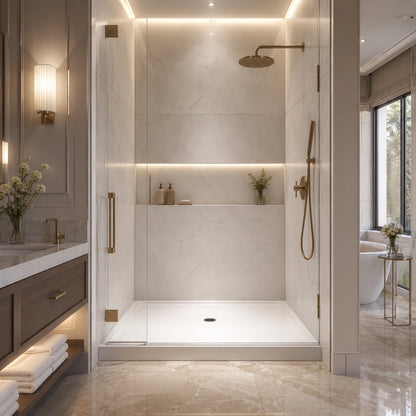 48" X 42" Showerbase Center Drain