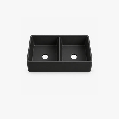 32" Undermount Double Bowl Farmhouse Kitchen Sink