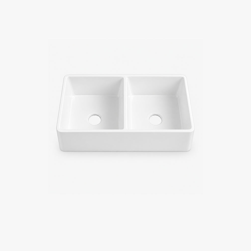 32" Undermount Double Bowl Farmhouse Kitchen Sink