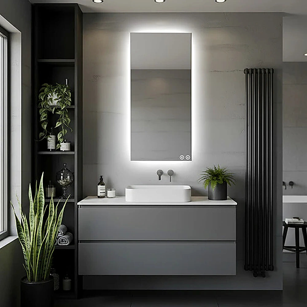 Miroir LED rectangulaire sans cadre 24" x 48"
