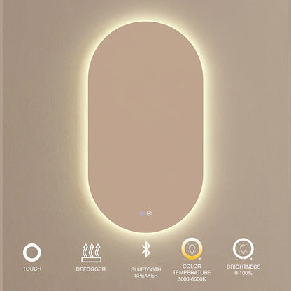 Miroir LED capsule sans cadre 24" x 45"