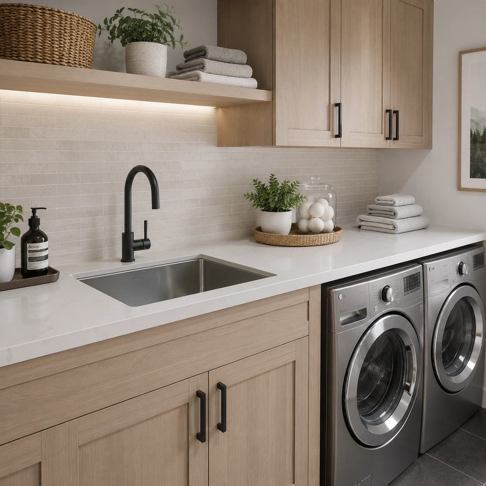 20" Undermount Single Bowl Kitchen / Laundry Sink