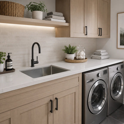 20" Undermount Single Bowl Kitchen / Laundry Sink