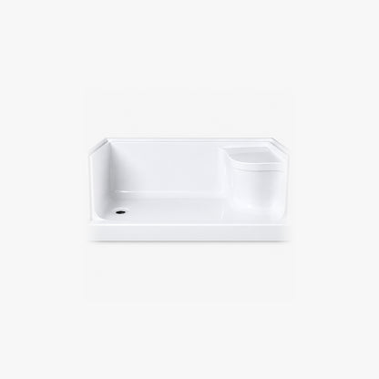 Receveur de douche Bard 60 po x 32 po avec siège et drain à gauche