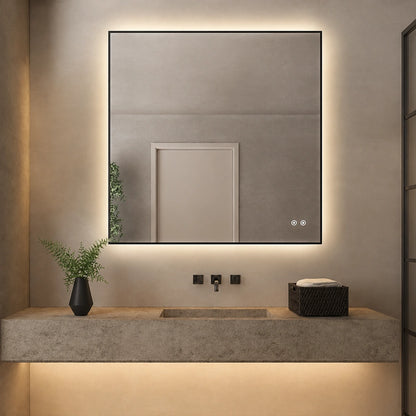 Miroir LED encadré rectangulaire 36" x 36"