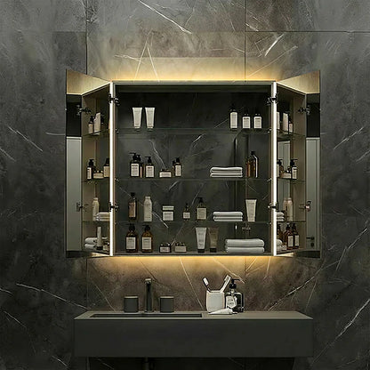 36" x 36" rectangular frameless LED medicine cabinet