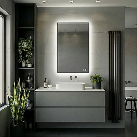 Armoire de toilette LED encadrée rectangulaire 24" x 40"