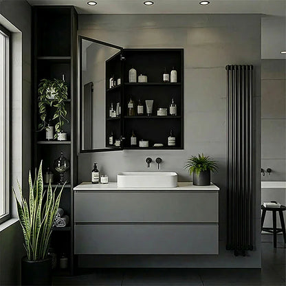 24" x 40" rectangular framed LED medicine cabinet