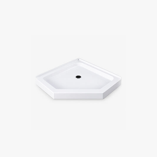 Base de douche Bard 42" X 42" Neo Angle, drain central