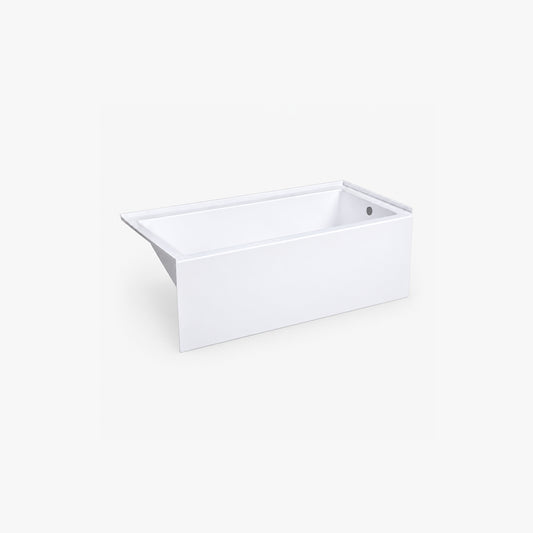 Baignoire à tablier de 183 x 81 cm, bonde à droite
