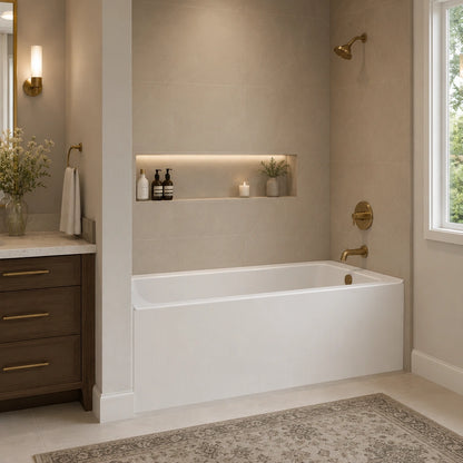72" X 32" Skirted Bath Right Drain