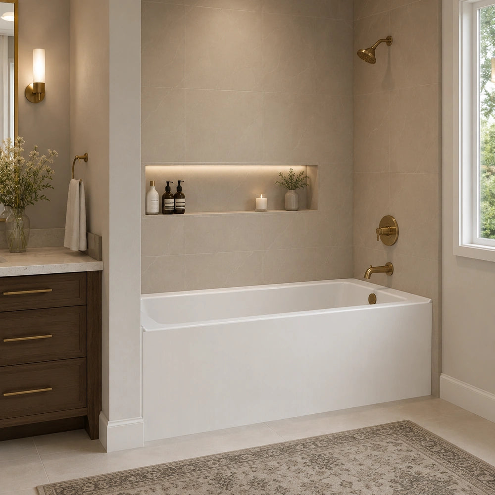 60" X 32" Skirted Bath Right Drain