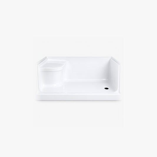 Base de douche Bard 60" X 32" avec siège, drain à droite