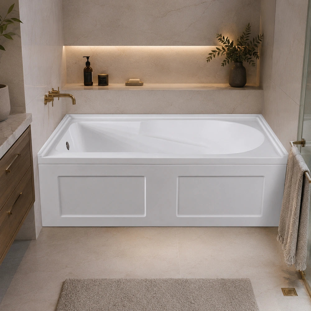 60" X 32" Two Box W / Arm Rest Left Drain