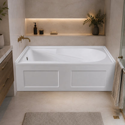 60" X 32" Two Box W / Arm Rest Left Drain
