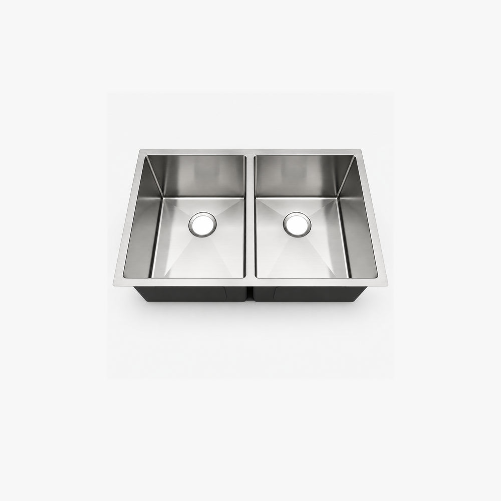 31" Undermount Double Bowl Kitchen Sink